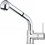 Macart Rubi 705 Chrome Μπαταρία Κουζίνας Πάγκου Διπλής Παροχής Ανάμεικτη με Ντουζ Inox