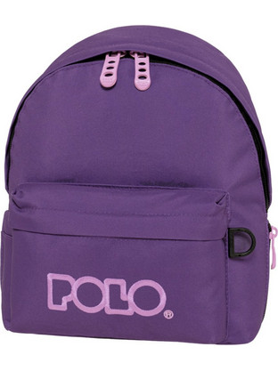 Polo Mini Σχολική Τσάντα Πλάτης Νηπιαγωγείου Μωβ Λιλά 901067-4945