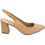 Piccadilly Ανατομικές Γόβες Slingback Δερμάτινες με Χοντρό Ψηλό Τακούνι Μπεζ 779-26226-28