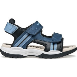 Geox Borealis Παιδικά Πέδιλα για Αγόρι Navy Μπλε Γαλάζια J450RA015MEC4J9B
