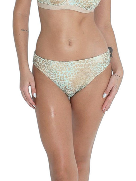 Bluepoint Bikini Slip Animal Print Τιρκουάζ Χρυσό 26065012-09