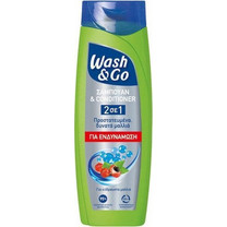 Wash & Go Fortyfying Φυτικό Σαμπουάν & Conditioner για Επανόρθωση 360ml