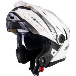 Garibaldi FG110 Adventure White Red Κράνος Μηχανής Flip-Up 1750gr