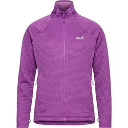 Jack Wolfskin Γυναικεία Ζακέτα Φούτερ Κοντή με Φερμουάρ Μωβ A65953-I0132