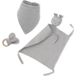 Interbaby Σετ Δώρου για Νεογέννητο Αγόρι Γκρι 3τμχ SET41-76