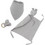 Interbaby Σετ Δώρου για Νεογέννητο Αγόρι Γκρι 3τμχ SET41-76