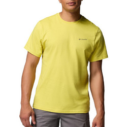 Columbia Ανδρικό Αθλητικό T-Shirt Κίτρινο 2155021-793