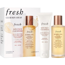 Fresh Soy Face Cleanser Gel 50ml + Kombucha Facial Treatment Essence 50ml