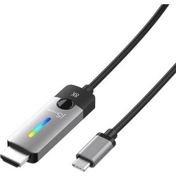j5create Καλώδιο HDMI 2.1 HDMI Male to USB-C Male 1.79m Grey Black JCC157-N