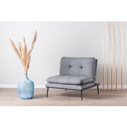 Πολυθρόνα Ανακλινόμενη Γκρι Wing Chair Martin Solo 8681875833393