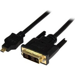 StarTech Καλώδιο HDMI Male to DVI-D Male 2m Black HDDDVIMM2M