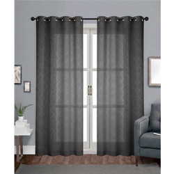 Chios Hellas Κουρτίνα με Τρουκς 140x260 Silia 20-35262-1 Γκρι
