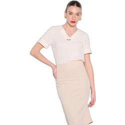 Fibes Fashion Γυναικείο Καλοκαιρινό Top Εκρού 03-6661-WHITE