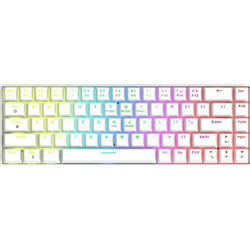 Xtrike-me GK-995W Ασύρματο Μηχανικό Gaming Πληκτρολόγιο 65% με Custom Red Διακόπτες RGB White