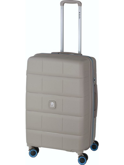 Dielle 210 Βαλίτσα Μεσαία 65x41x27cm με 4 Ρόδες Γκρι