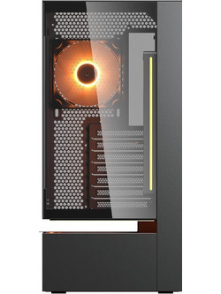 Cougar CFV235 Mesh Vision Black Midi Tower Κουτί Υπολογιστή RGB με Πλαϊνό Παράθυρο