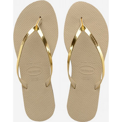 Havaianas Γυναικείες Σαγιονάρες Αντιολισθητικές Χρυσές 4135102-9371