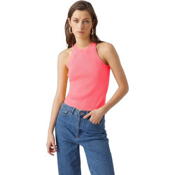 Vero Moda Γυναικείο Καλοκαιρινό Top Ριπ Φούξια 10284654