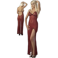 Cottelli Sexy Φόρεμα See Through Μπορντό 27106253050