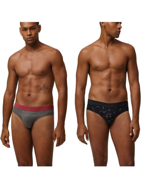Ysabel Mora Ανδρικά Σλιπ Βαμβακερά Ανθρακί 2Pack 20267