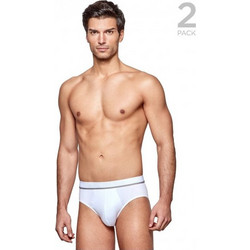 Impetus Ανδρικά Σλιπ Βαμβακερά Λευκά 2Pack P2101020