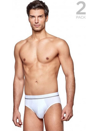 Impetus Ανδρικά Σλιπ Βαμβακερά Λευκά 2Pack P2101020