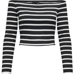 Only Γυναικείο Χειμερινό Crop Top Μαύρο 15339775