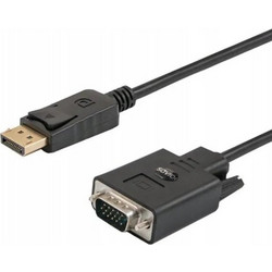 SAVIO Καλώδιο DisplayPort to VGA Male 1.8m Black CL-203