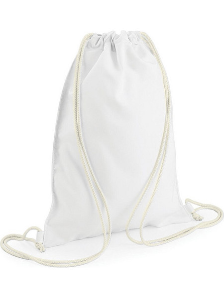 BagBase Sublimation Τσάντα Πλάτης Γυμναστηρίου Λευκή BG910