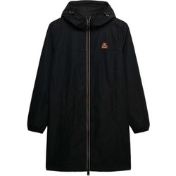 Superdry Γυναικείο Μπουφάν Softshell Μακρύ Αντιανεμικό Μαύρο W5012148A