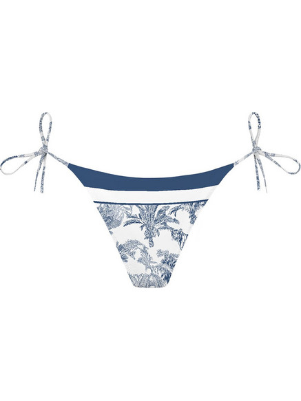 Mc2 Saint Barth MARIELLE Bikini Brazil Λευκό Navy Μπλε MRL0001-08719L