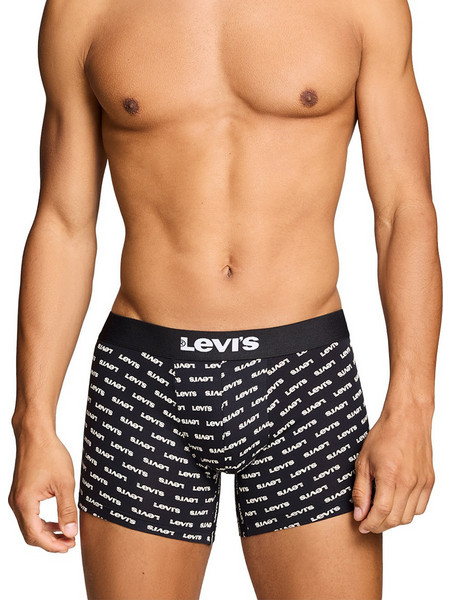 Levi's Ανδρικά Μποξεράκια Σετ 2Pack Μαύρα 37149-1262