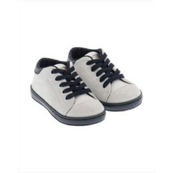 Babywalker Βαπτιστικά Sneakers για Αγόρι Δερμάτινα Ανατομικά Γκρι BW4111