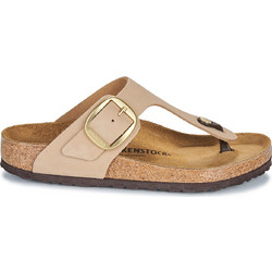 Birkenstock Gizeh Big Buckle Δερμάτινες Γυναικείες Σαγιονάρες Ανατομικές Nude 1023966