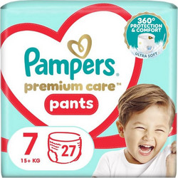 Pampers Premium Care Pants Πάνες Βρακάκι No7 5+kg 27τμχ