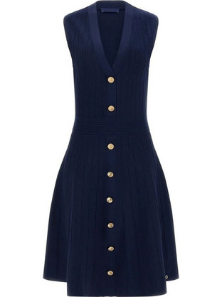 Guess Mini Καθημερινό Φόρεμα Πλεκτό Navy Μπλε W6GK53Z0658-G7P1