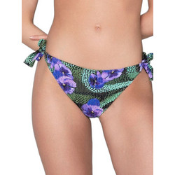 Luna Blossom Bikini Slip Floral Πράσινο Μωβ 94725