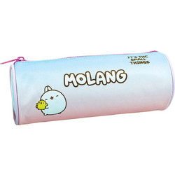 Back Me UP Molang Κασετίνα Βαρελάκι Γαλάζια 361-50140