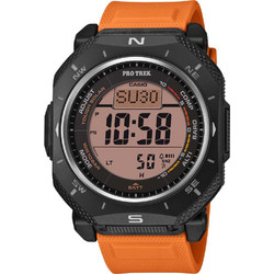 Casio Protrek Ψηφιακό Ανδρικό Ρολόι Solar με Πορτοκαλί Καουτσούκ Λουράκι PRG-69-4