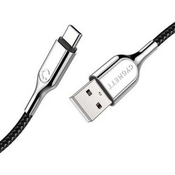Cygnett Braided USB-A to USB-C 12W 1m Black Silver CY-CY2679PCUSA