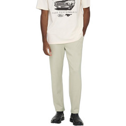 Only & Sons Ανδρικό Παντελόνι Chino Ελαστικό Κανονική Εφαρμογή Πράσινο Mint 22037907