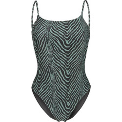 Arena Water Prints Ολόσωμο Μαγιό Animal Print Μαύρο Πετρόλ 009398-506