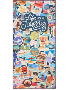 Legami Travel Stickers Πετσέτα Θαλάσσης Microfiber 85x180cm BT0042