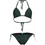 Arena Water Print Αθλητικό Bikini Set Τριγωνάκι Animal Print Μαύρο Κυπαρισσί 007085-506