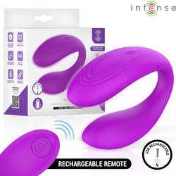 Intense Nora Vibrating Clamp Vibrator Διπλός Δονητής για Ζευγάρια με Τηλεχειριστήριο Μωβ