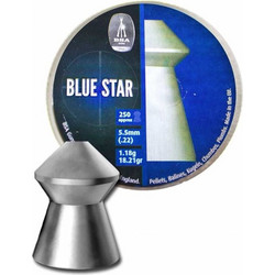 BSA Blue Star Βολίδες Pellets Αεροβόλου 5.5mm Μολυβένιες 1.18g / 18.21gr 250τμχ