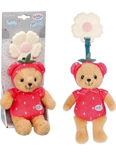 Zapf Creation Baby Born Teddy Bear Red 18cm