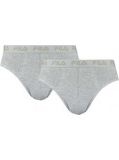 Fila Ανδρικά Σλιπ Βαμβακερά Γκρι 2Pack FU5003-400