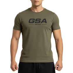 GSA Χακί Ανδρικό Αθλητικό T-Shirt Χακί 17-2601