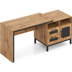 Costway Επαγγελματικό Γραφείο Ξύλινο 181x60x76cm CB11169NA